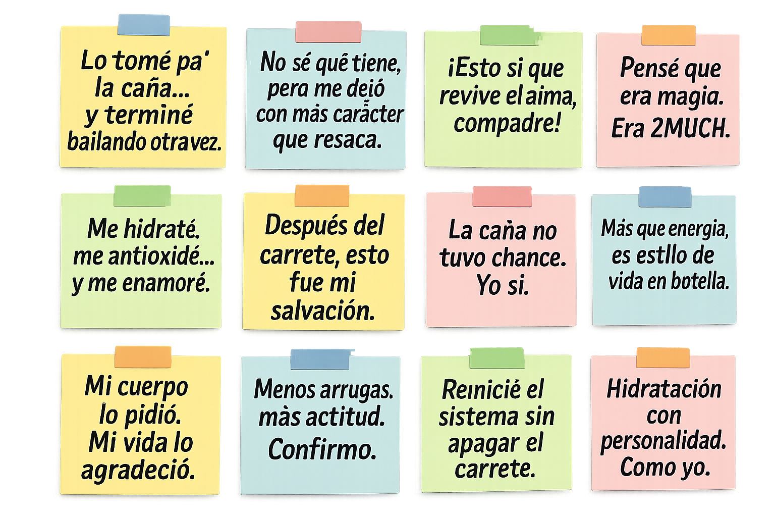 30 UNIDADES DE : 2Much Energy- Mata Cañas - Antioxidante - Hidratante ENVÍO GRATIS